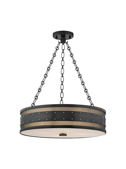 Gaines 4-Light Pendant in Aged Old Bronze.